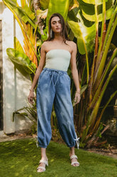 BiBi Striped Tape Jeans - Comfort Meets Style, , $ 65.00, A Moment Of Now™