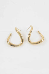 Winding Post 14K Gold Plated Stainless Steel Earrings, Earrings, $ 18.00, A Moment Of Now™