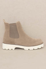GIANNA Chunky Sole Chelsea Boots in Khaki / Nude, Chelsea Boots, $ 80.95, A Moment Of Now™