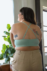 Plus Size Crochet Lace High Neck Bralette, Bralette, $ 25.00, A Moment Of Now™