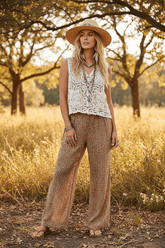 Off White Button-Down Cropped Crochet Vest with Scalloped Edge | POL, Vests, $ 50.00, A Moment Of Now™