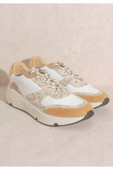Tan Brown Lace-up Platform Sneakers - Shop Now, Sneakers, $ 89.95, A Moment Of Now™