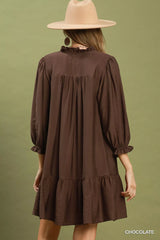 Smocked Ruffle Detail Tiered Mini Dress | Boutique In USA, Dresses, $ 59.00, A Moment Of Now™
