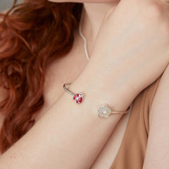 Ladybug and Daisy Flex Cuff | Boutique In USA, Bracelets, $ 28.00, A Moment Of Now™