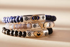 Antique Evil Eye Stretch Bracelet | Boutique In USA, Bracelets, $ 34.00, A Moment Of Now™
