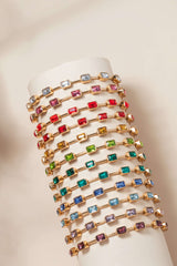 October Birthstone Emerald Cut Bangle | Boutique In USA, Bracelets, $ 34.00, A Moment Of Now™