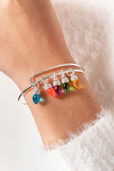 Christmas Light Bulb Charm Bangle | Boutique In USA, Bracelets, $ 44.00, A Moment Of Now™
