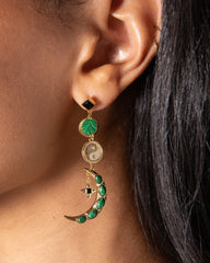 Malachite Charm Earrings, Earrings, $ 29.90, A Moment Of Now™