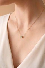March Birthstone Precious Pendant Necklace, Necklaces, $ 88.00, A Moment Of Now™