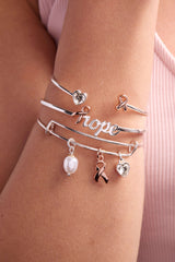 Breast Cancer Awareness Pink Ribbon Flex Cuff | Boutique In USA, Bracelets, $ 34.00, A Moment Of Now™