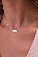 'Hope' Breast Cancer Awareness Pink Ribbon Necklace, Necklaces, $ 48.00, A Moment Of Now™