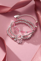 Breast Cancer Awareness Pink Ribbon Bangle | Boutique In USA, Bracelets, $ 34.00, A Moment Of Now™