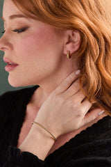 Gold Beaded Cuff Bracelet, Bracelets, $ 34.00, A Moment Of Now™