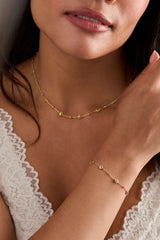 Floret Chain Necklace, Necklaces, $ 38.00, A Moment Of Now™