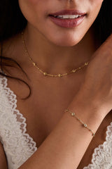 Floret Chain Bracelet, Bracelets, $ 28.00, A Moment Of Now™