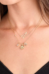 Virgo Zodiac Charm Cluster Necklace, Necklaces, $ 54.00, A Moment Of Now™