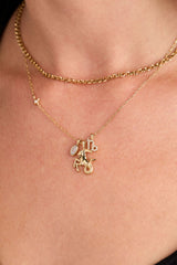 Capricorn Zodiac Charm Cluster Necklace, Necklaces, $ 54.00, A Moment Of Now™