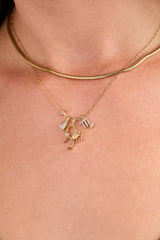 Scorpio Zodiac Charm Cluster Necklace, Necklaces, $ 54.00, A Moment Of Now™