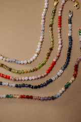Coral Ombre Semi-Precious Beaded Anklet, Anklets, $ 38.00, A Moment Of Now™