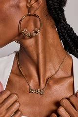 'Babe' Bubble Crystal Hoop Earrings, Earrings, $ 38.00, A Moment Of Now™
