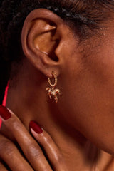 Horse Huggie Hoop Earrings, Earrings, $ 34.00, A Moment Of Now™