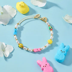 PEEPS® Chick and Bunny Beaded Bangle, Bracelets, $ 38.00, A Moment Of Now™