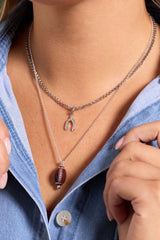 Football Spinner Pendant, Necklaces, $ 48.00, A Moment Of Now™