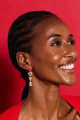Sweet Shop 'Love' Linear Drop Statement Earrings, Earrings, $ 48.00, A Moment Of Now™