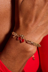 'My Cherry Amour' In-Line Chain Bracelet, Bracelets, $ 34.00, A Moment Of Now™
