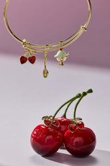 'My Cherry Amour' Ice-Cream Sundae Multi Charm Bangle, Bracelets, $ 38.00, A Moment Of Now™