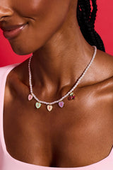 Sweethearts® ‘XOXO’ Heart Charm Pearl Beaded Necklace, Necklaces, $ 68.00, A Moment Of Now™