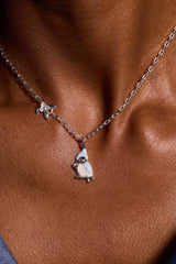 Tufted Titmouse Bird Pendant Necklace, Necklaces, $ 19.90, A Moment Of Now™