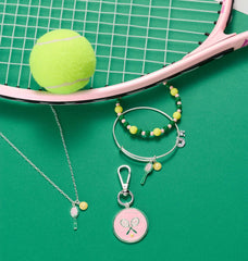 Barbie™ Tennis Beaded Charm Bangle, Bracelets, $ 38.00, A Moment Of Now™