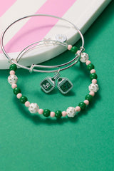 Barbie™ Pickleball Beaded Charm Bangle, Bracelets, $ 38.00, A Moment Of Now™