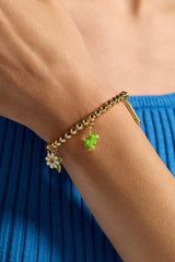 Crayola Fan Favorites Forest Green Charm Stretch Bracelet, Bracelets, $ 48.00, A Moment Of Now™