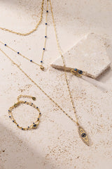 Festival Stranded™ Evil Eye Necklace, Necklaces, $ 88.00, A Moment Of Now™