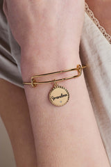 Grandma 'Wise And Warm, Her Love Feels Like Home' Charm Bangle, Bracelets, $ 24.00, A Moment Of Now™