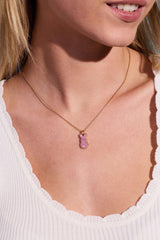 PEEPS® Pink Crystal Bunny Pendant Necklace, Necklaces, $ 44.00, A Moment Of Now™