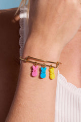 PEEPS® Bunny Multi-Charm Bangle, Bracelets, $ 38.00, A Moment Of Now™