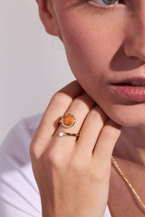 'Shoot Your Shot' Basketball Open Fidget Ring, Rings, $ 44.00, A Moment Of Now™