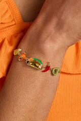 Taco Inline Charm Bracelet, Bracelets, $ 48.00, A Moment Of Now™