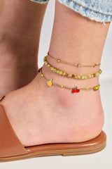 Fruit Inline Charm Anklet, Anklets, $ 44.00, A Moment Of Now™
