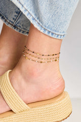 Multi Faceted Chain Anklet, Anklets, $ 34.00, A Moment Of Now™