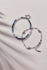 Blue Ombre Semi-Precious Beaded Anklet, Anklets, $ 38.00, A Moment Of Now™