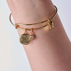 'The Best Is Yet To Come' Duo Charm Bangle | Boutique In USA, Bracelets, $ 28.00, A Moment Of Now™