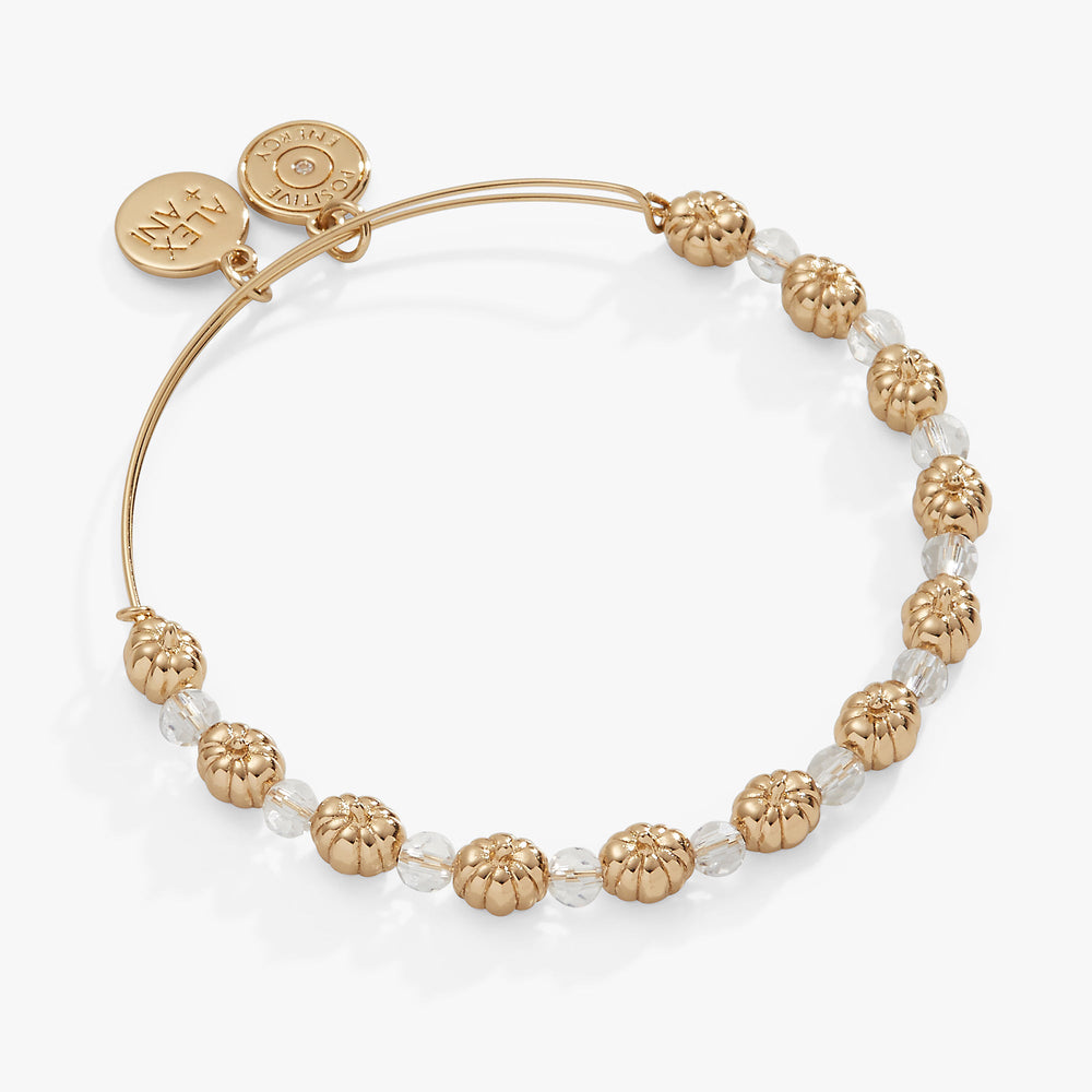 Pumpkin + Crystal Beaded Bangle, Bracelets, $ 40.00, A Moment Of Now™