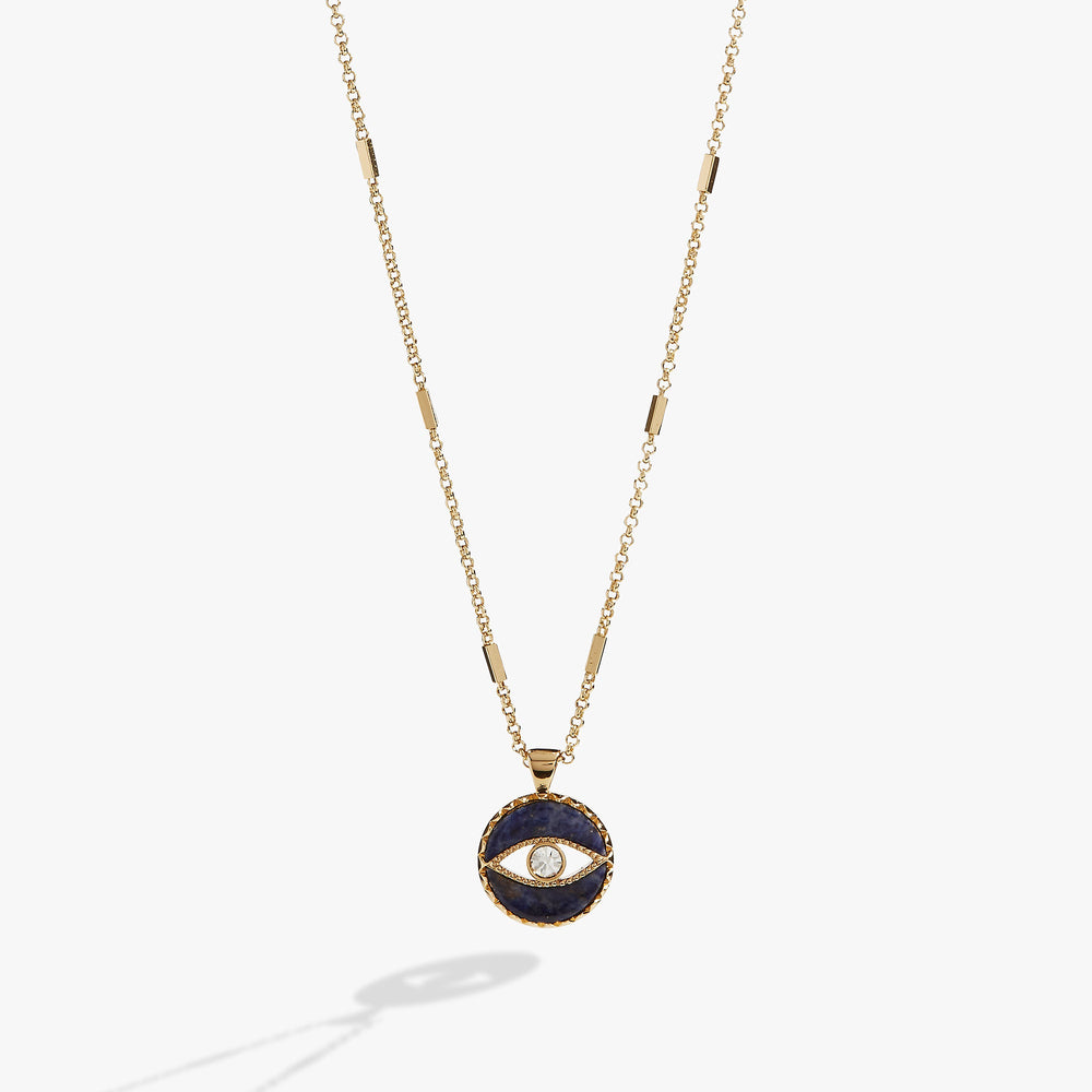 Sodalite Evil Eye Necklace, Necklaces, $ 68.00, A Moment Of Now™