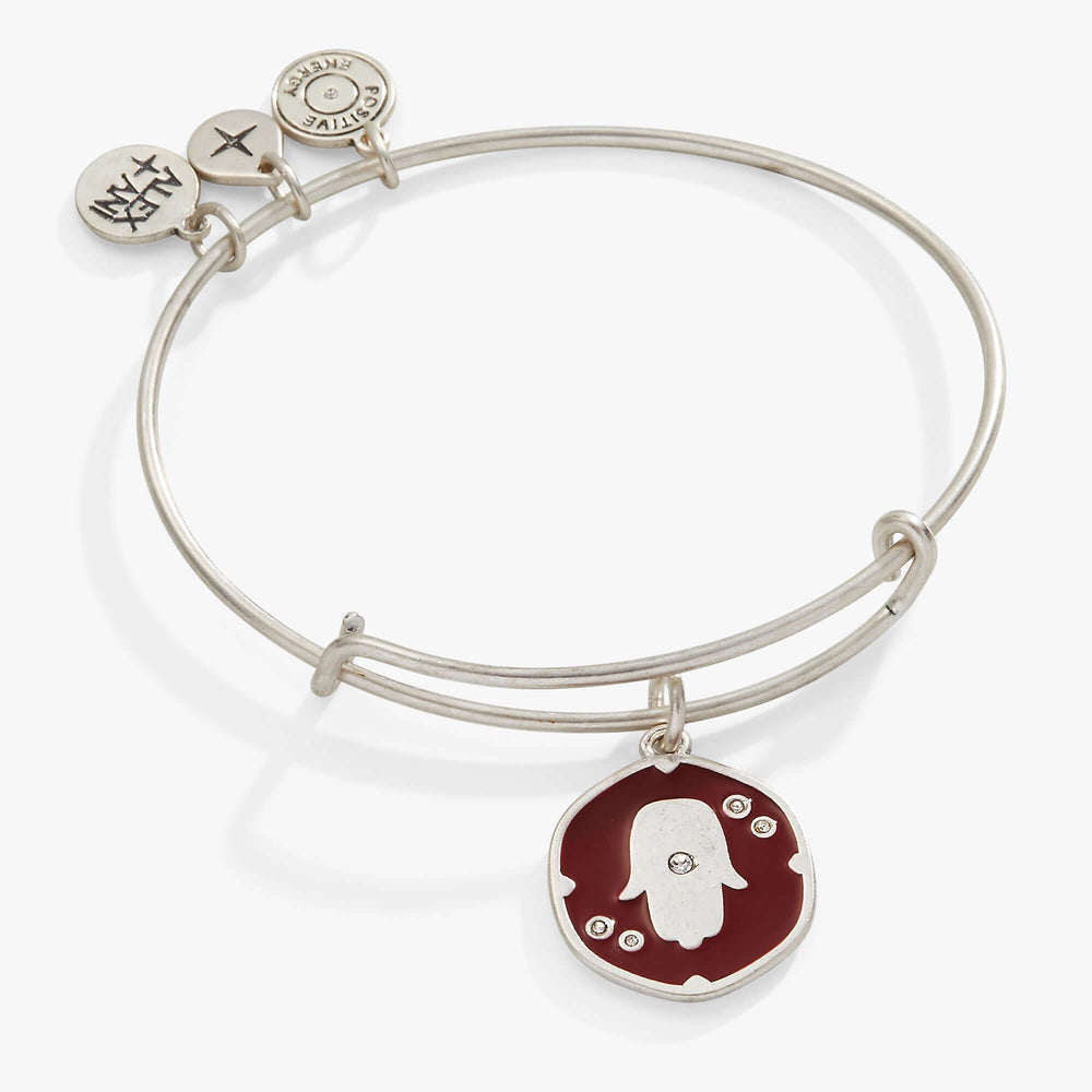 Glass Crystal Hamsa Charm Bangle | Boutique In USA, Bracelets, $ 13.90, A Moment Of Now™