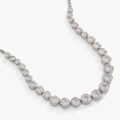 Crystal Tennis Necklace | Boutique In USA, Necklaces, $ 58.00, A Moment Of Now™