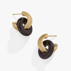 Black Onyx Textured Earrings | Boutique In USA, Earrings, $ 18.90, A Moment Of Now™